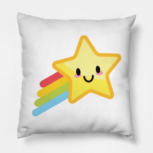 RAINBOW CUTE KAWAII ANIME WEATHER KAOMOJI EMOTICON CARTOON Pillow