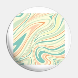 Groovy Swirling Liquid Pattern - Pastel Combo Pin