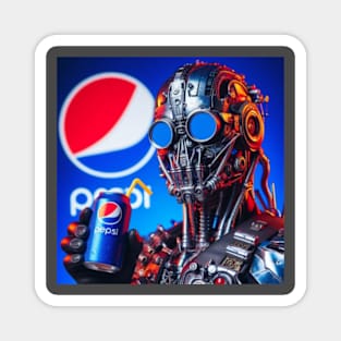 Steampunk Pepsi Man Magnet