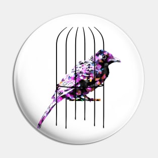 Bird in Cage Pin