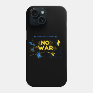 Ukraine support no war promote peace Phone Case