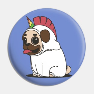 Unicorn Pug Pin