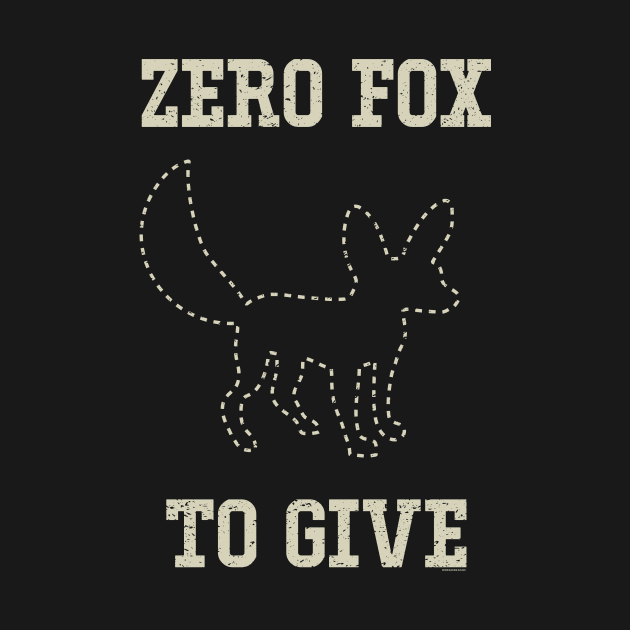 Zero Fox to Give by natebear