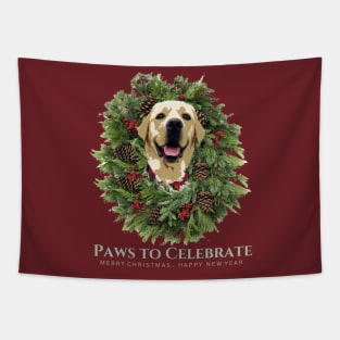 Paws to Celebrate with Yellow Labs Tapestry