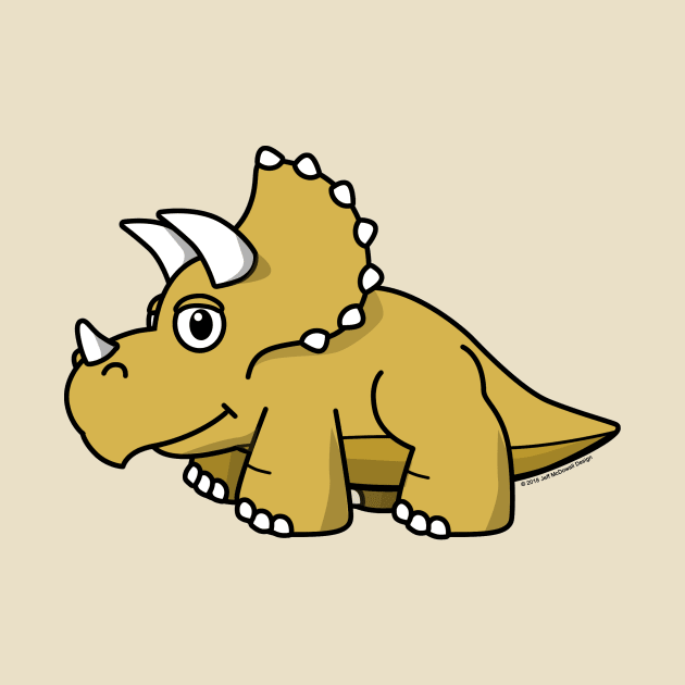 Lil' Triceratops by jeffmcdowalldesign