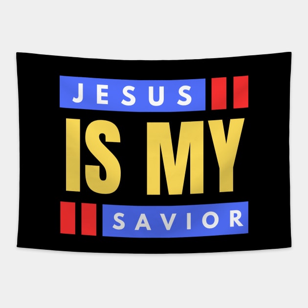 Jesus Is My Savior | Christian Saying Tapestry by All Things Gospel