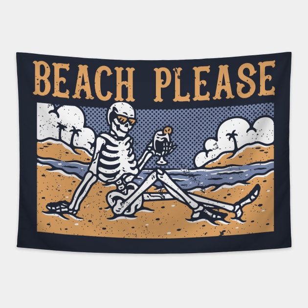 Beach Please Tapestry by wookiemike