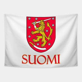 Finland (in Finnish) - Finnish Coat of Arms Design Tapestry