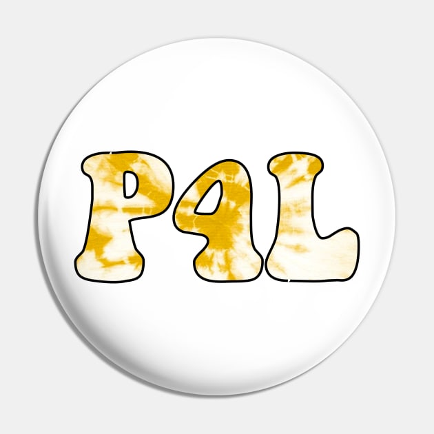 Tie Dye Yellow Pogue 4 Life / P4L Pin by cartershart