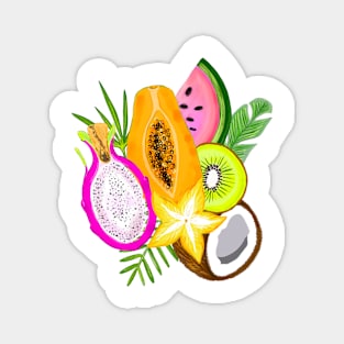 Tropical fruits Magnet