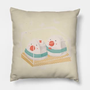 Onigiri Snowmen! Pillow