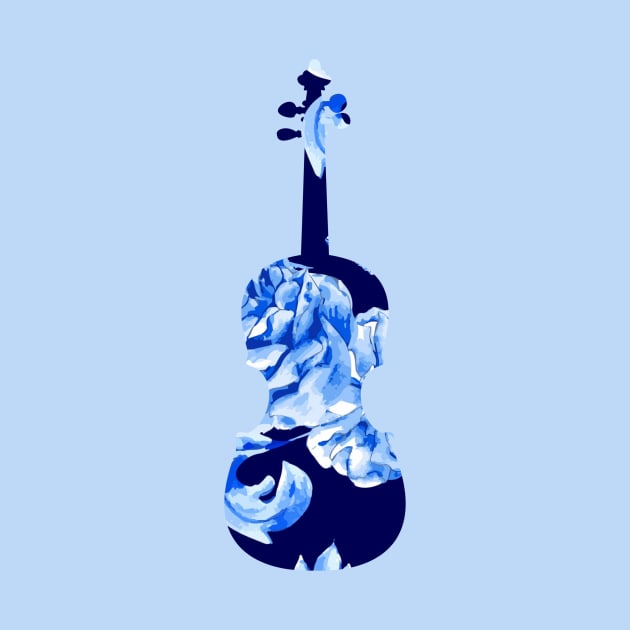 Floral Violin by designed2teach