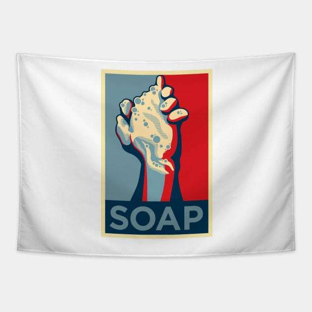 Soap: Wash Your Hands Tapestry by DankSpaghetti