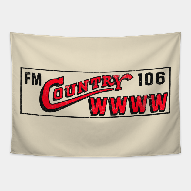 FM Country 106 / 80s Radio Station - Radio Station - Tapestry | TeePublic