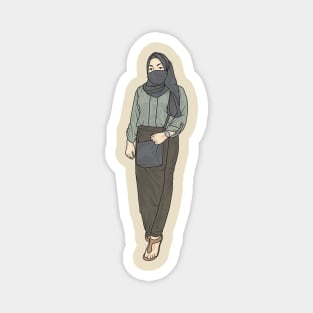 Green Min Hijabi Magnet