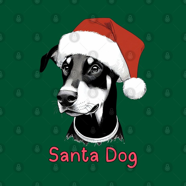 Santa Dog - Doberman Pinscher by ZogDog Pro