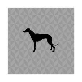 Greyhound or Whippet Dog Lover Gift - Scandi Geometric Silhouette T-Shirt