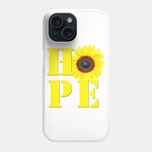 HOPE - Sunflower Photo Phone Case