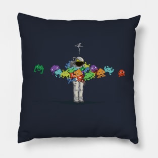Personal Space Invaders Pillow
