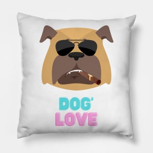 Love dog my family Pillow