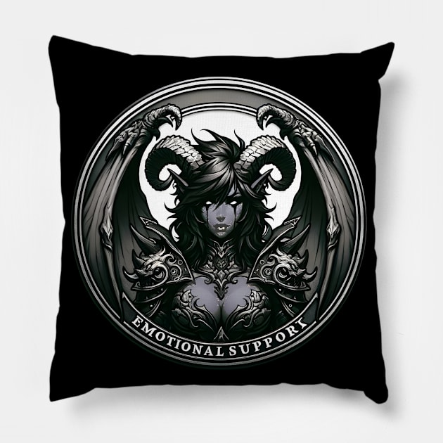 Emotional Support Daemonette Pillow by OddHouse