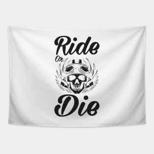 Ride or Die - Bike Quote Tapestry