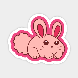 Cute Round Bunny Magnet