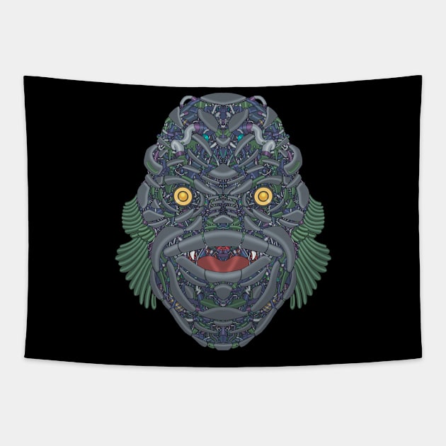 Mecha Soul Gillman 02 Tapestry by Houerd