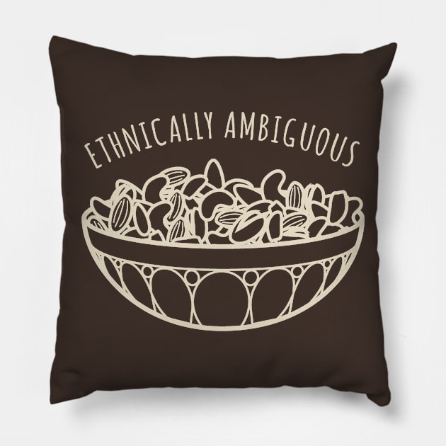 Mixed Nuts Pillow by Ethnically Ambiguous