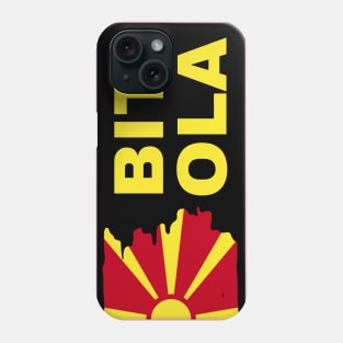 Bitola City in North Macedonia Flag Design Phone Case