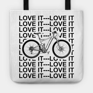 Love Cycling Tee Bicycle Lover Tote