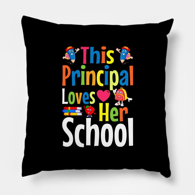 this principal loves her school back to school Pillow by TheDesignDepot