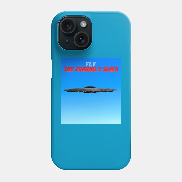 Fly The Friendly Skies Phone Case by Scifyguy