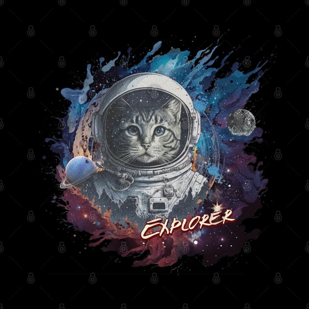 Cat Astronaut Explorer by Brookcliff