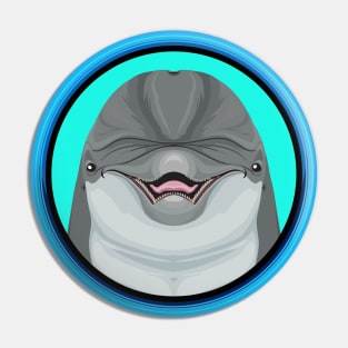 Dolphin Circle Pin