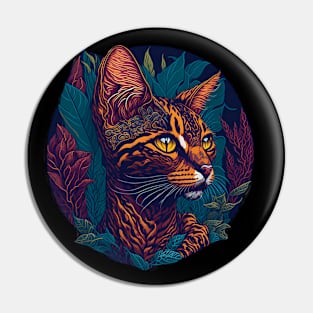 Cat Breed - Ocicat Cat Pin