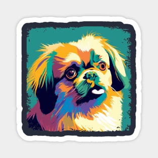 Tibetan Spaniel Pop Art - Dog Lover Gifts Magnet