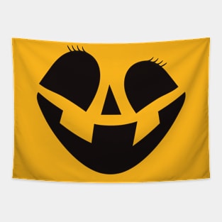 Cute Scary Jack O Lantern Pumpkin Face Halloween Mom Costume Tapestry