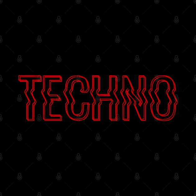 TECHNO MUSIC - FOR TECHNO LOVERS ELECTRIC RED EDITION by BACK TO THE 90´S