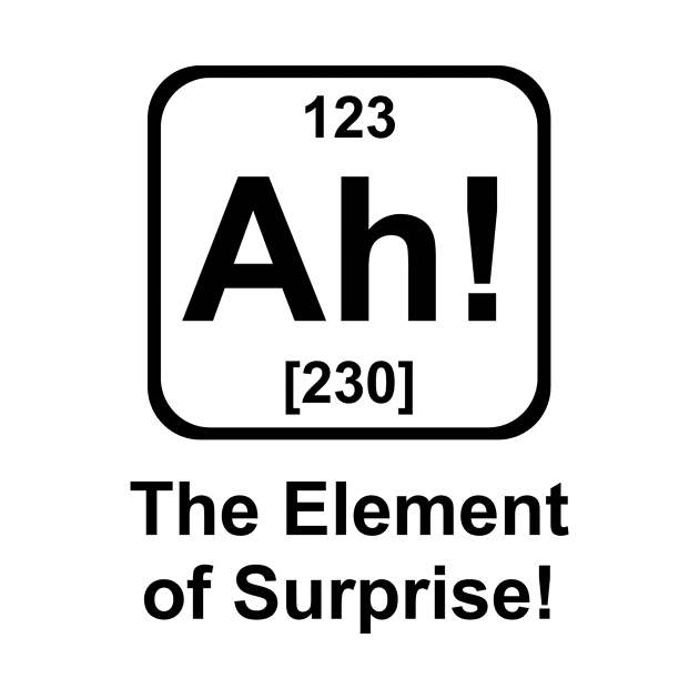 The Element of Surprise! by SillyShirts