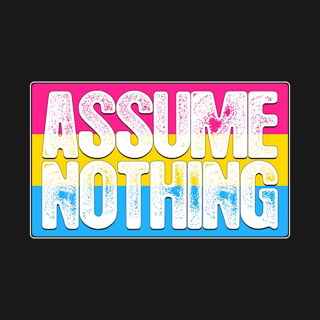 Assume Nothing Pansexual Pride Flag by wheedesign