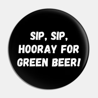 Sip, sip, hooray for green beer! Pin