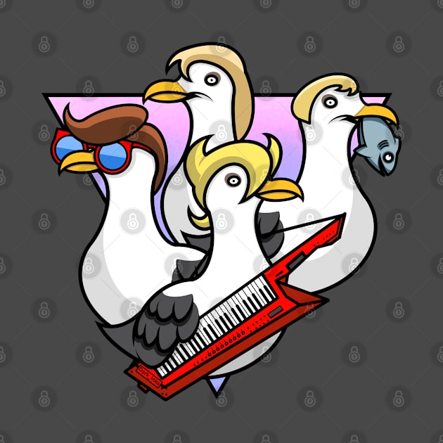 A Flock Of Seagulls by Dark_Inks