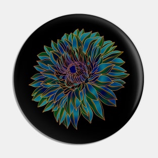 Colorful Chrysanthemum flower Pin