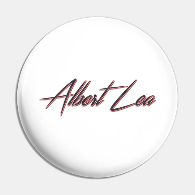 Albert Lea City Pin by PowelCastStudio