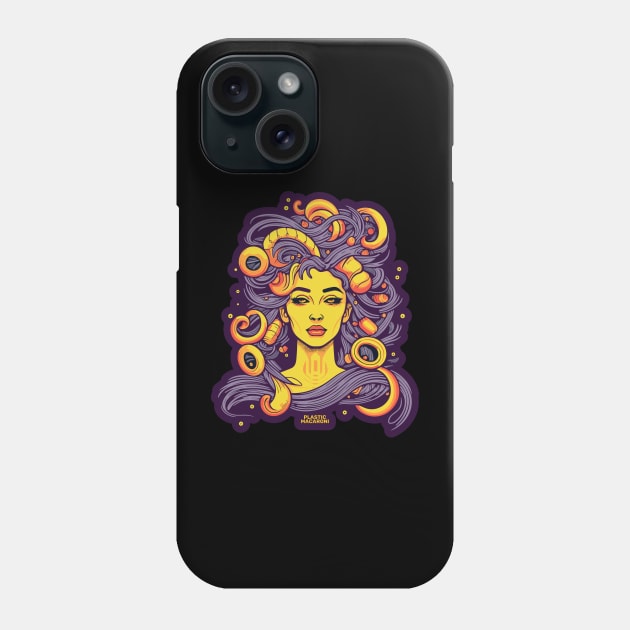 Plastic Macaroni Boho Trippy Hippy Fettuccine Phone Case by BoobRoss