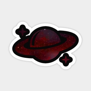 Red Galaxy Saturn Magnet
