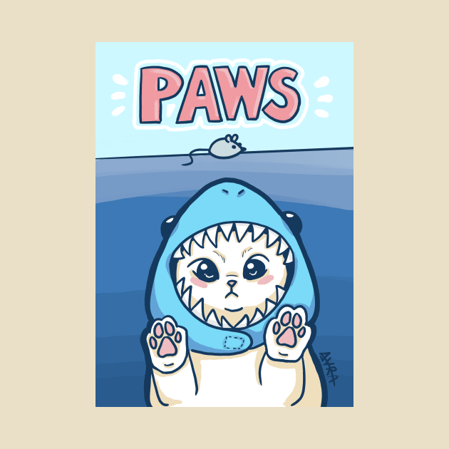 Paws - Jaws Kitty Cat by Ayra Ilustra