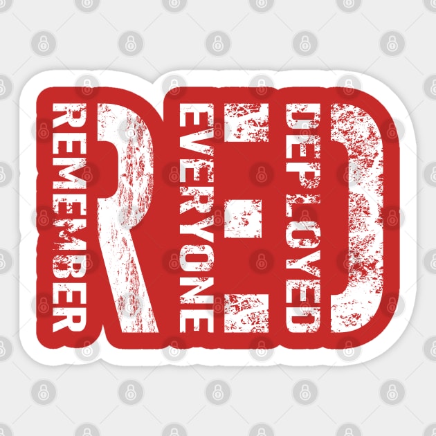  R.E.D Remember Everyone Deployed Red Friday 4 Men's