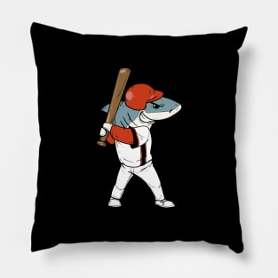 Funny Baseball Shark Shirt I sea sports gift Pillow